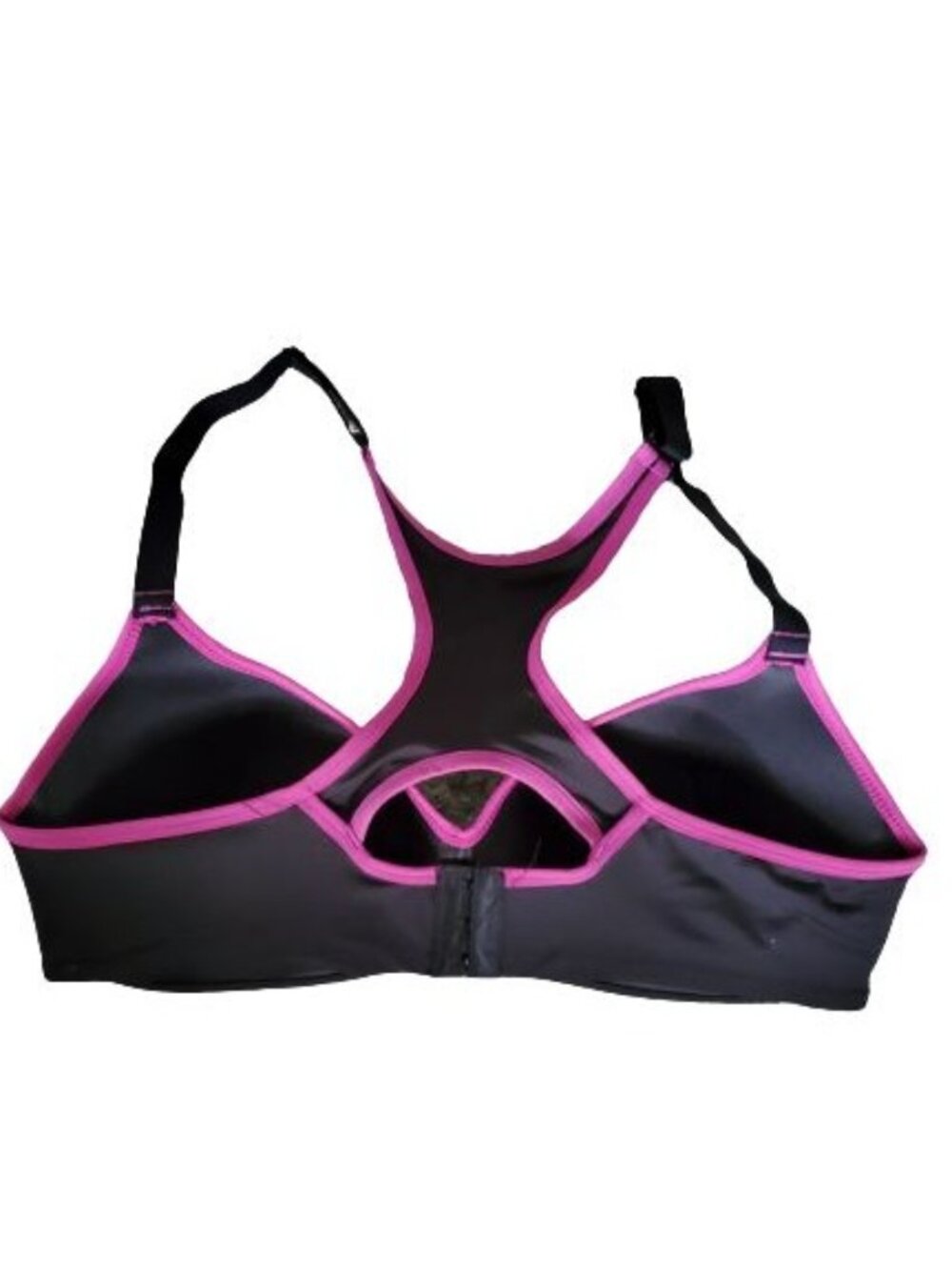 Women's Plus Size Activewear Workout Sports Bra Black/Pink Size 1X - Picture 7 of 8